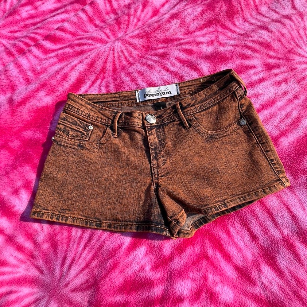 Premium South Pole acid wash jean shorts
